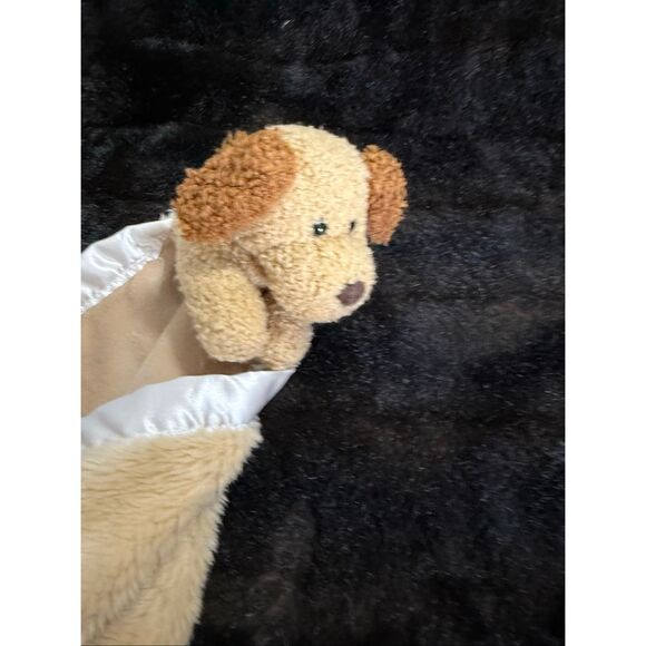 My Blanky Lori Turner Boy Girl Big Plush Brown Puppy Dog Lovey Blanket 3D RICH - Picture 2 of 4